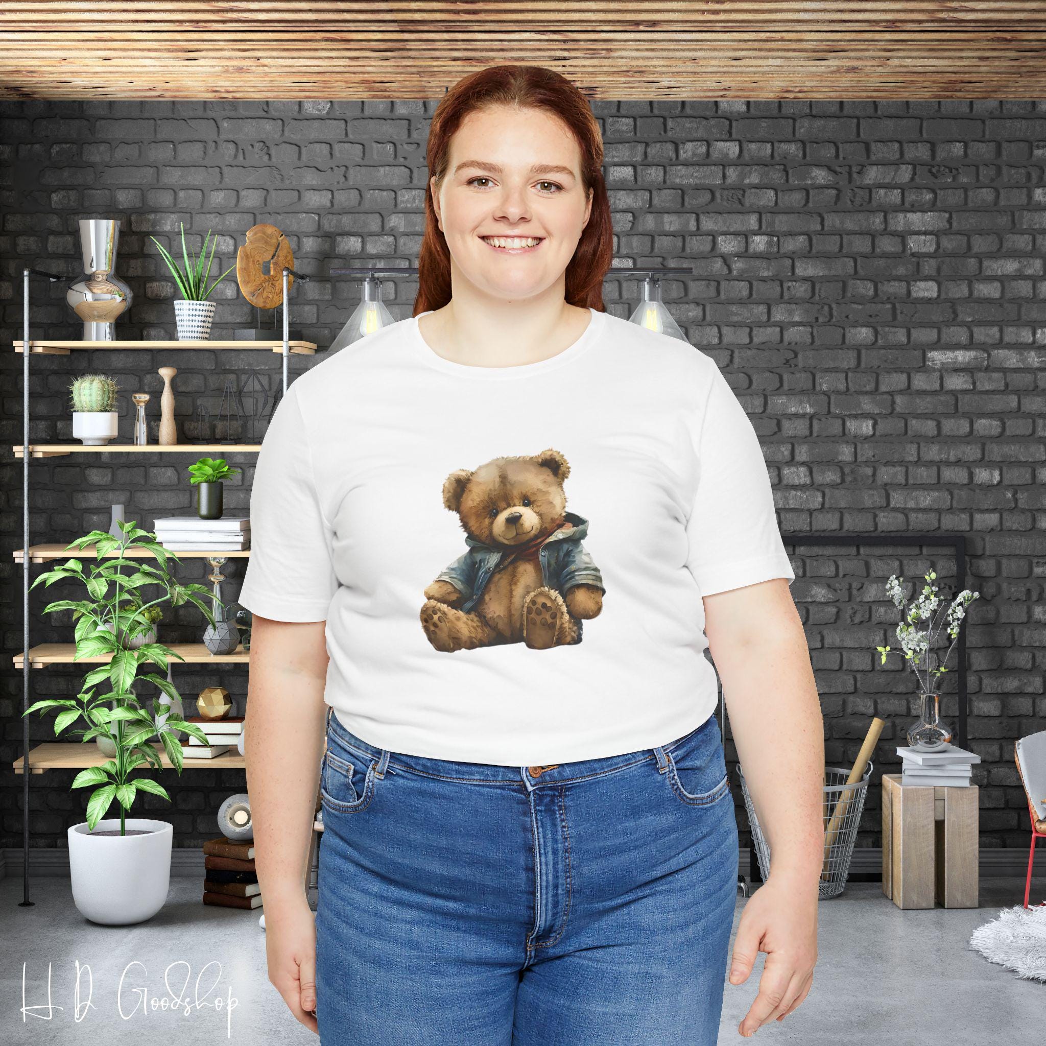 Teddy Bear T-shirt Gift for Her Gift for Him Teddy Bear Tshirt for