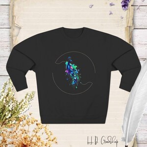Embrace Your Inner Beauty with Our &#39;Peacock&#39; Sweatshirt: A Vibrant Expression of Nature&#39;s Elegance and Your Unique Style!