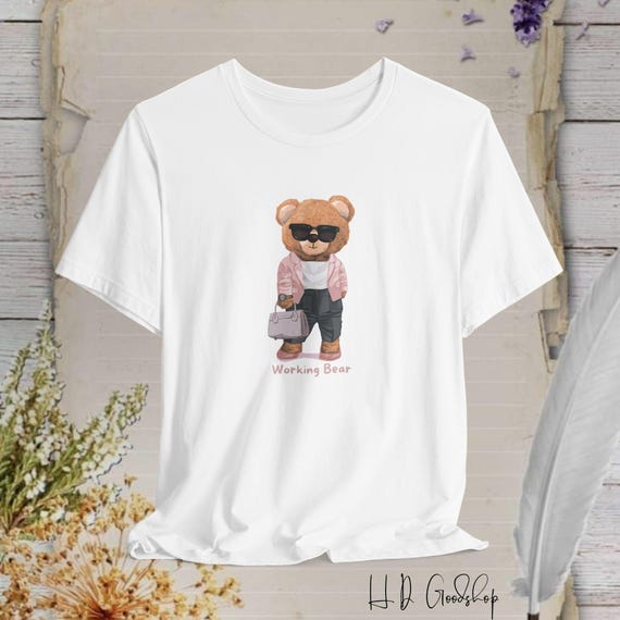 Teddy Bear T-shirt Gift for Her Gift for Him Teddy Bear Tshirt for