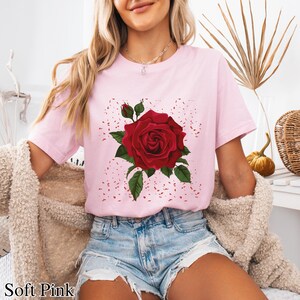 T-shirt bloemdesign, cadeau voor haar, moeder shirt voor bloem design T-shirt, I Love Flower T-shirts