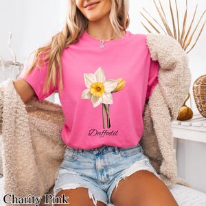 Flower Daffodil T-Shirt, Gift for Her, Mom Shirt For Flower Daffodil T Shirt, I Love Flower Daffodil Shirt
