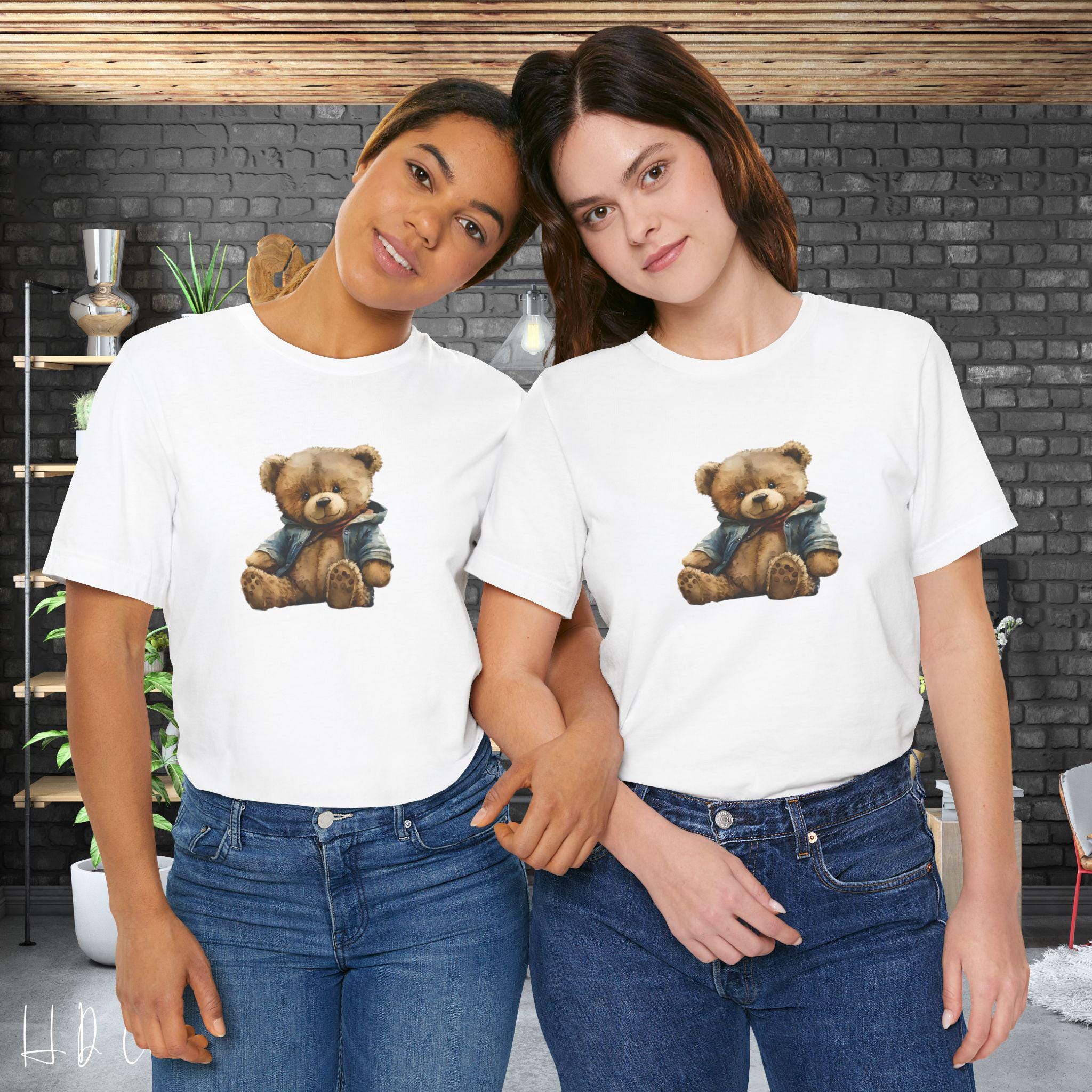 4er Set Basic T-Shirt Für Plüschbären - Kleidung Für Kuscheltiere Blanko Shirt