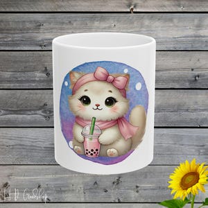 Perfect gecombineerd met Boba: omarm je innerlijke kat met een mok die zowel de zoetheid van bubble tea als de schattigheid van katten viert
