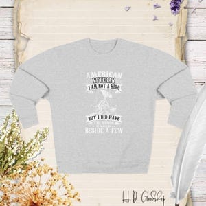 &quot;Zeige deinen Stolz mit unserem &quot;&quot;Amerikanischer veteran&quot;&quot; Sweatshirt: Tribut an diejenigen, die dem Land der Freien und der Heimat der Tapferen dienen und schützen!&quot;