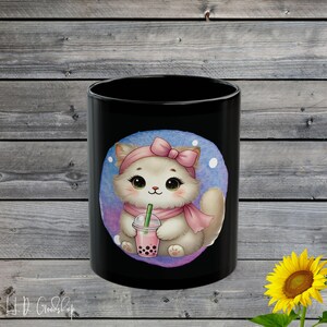 Perfect gecombineerd met Boba: omarm je innerlijke kat met een mok die zowel de zoetheid van bubble tea als de schattigheid van katten viert