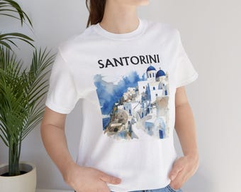 Santorini T-Shirt Gift for Her Gift for Him Santorini Tshirt For Mom Shirt For Santorini T Shirt I Love Santorini Shirt
