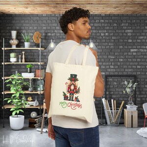 Celebrate the Holiday Spirit in Style with a Durable, Reusable Bag Perfect for Gifts, Groceries, and More!