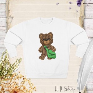 Cozy Up with the 'Bear' Sweatshirt: A Perfect Blend of Comfort and Charm for Every Teddy Bear Lover
