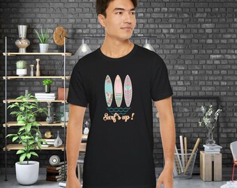 Camiseta de surf, regalo para ella, regalo para él, camiseta de surf para mamá, camiseta de surf, camiseta de me encanta el surf.