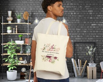 Nuestra bolsa de flores &#39;Él convierte tumbas en jardines&#39;: ¡un diseño poderoso que simboliza la renovación, la esperanza y la belleza de la transformación!