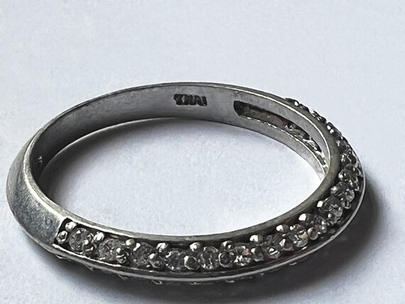 Sterling silver triangular ring band - image 2