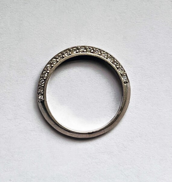 Sterling silver triangular ring band - image 4