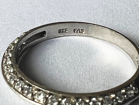 Sterling silver triangular ring band - image 6