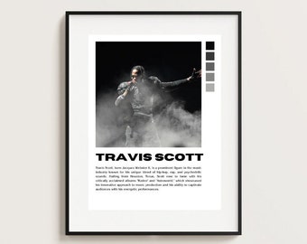 Travis Scott Poster, Poster-Ideen, Rapper Poster, Künstlerposter, Musikposter