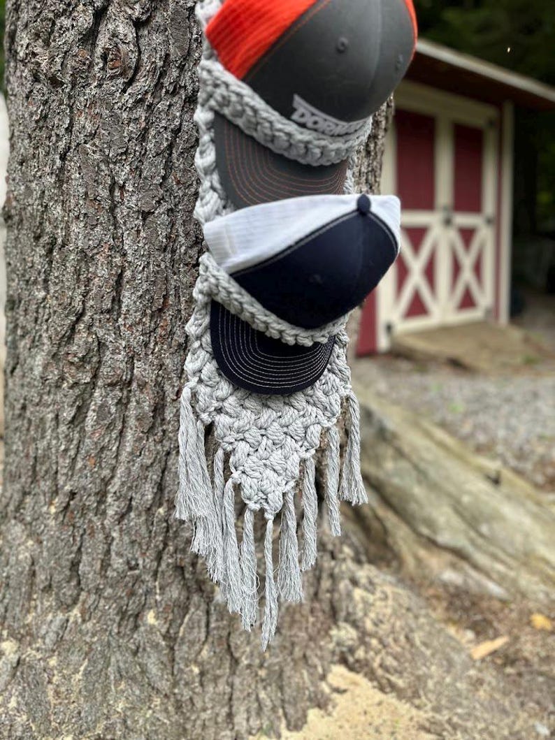 Macrame Cap Pattern Pdf Free Crochet Cap Rack Pattern: Macrame Hat Organizer DIY (PDF Download) - Etsy