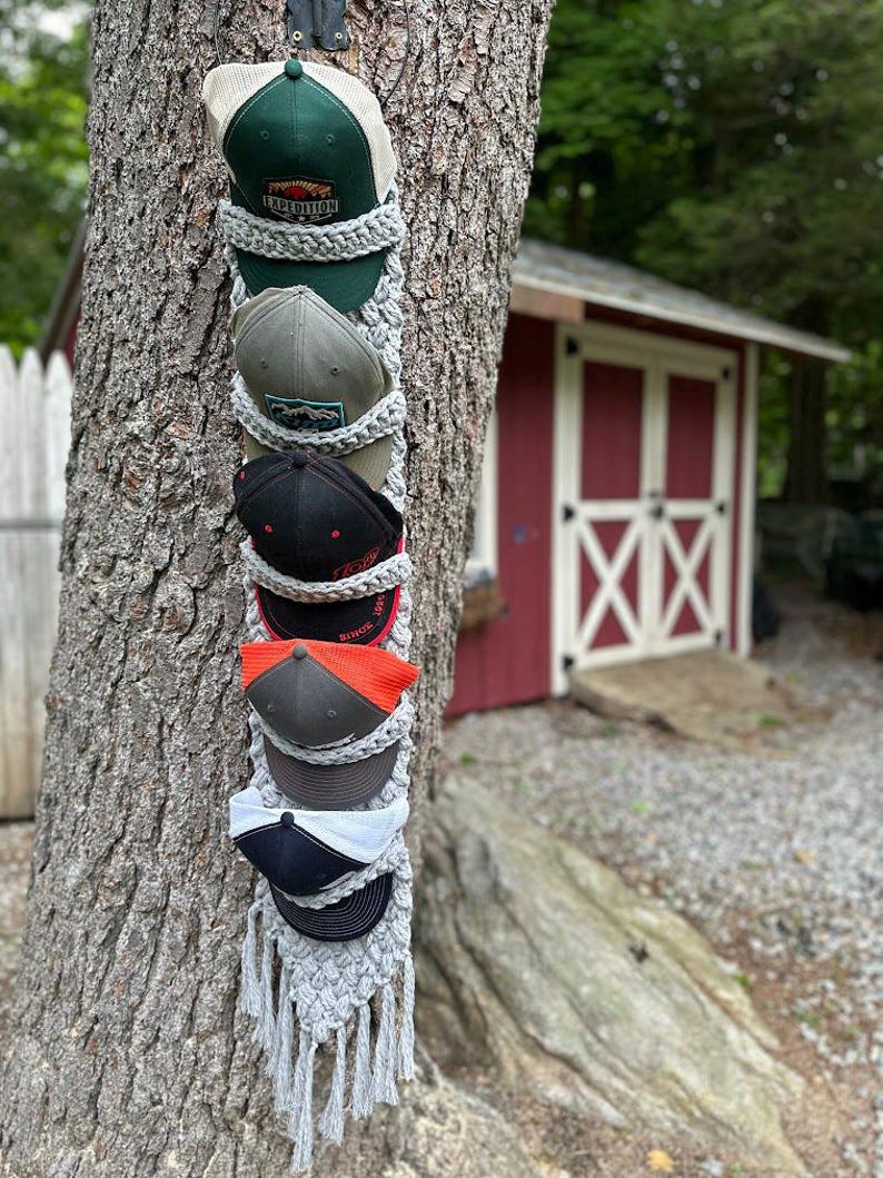 Macrame Cap Pattern Pdf Free Crochet Cap Rack Pattern: Macrame Hat Organizer DIY (PDF Download) - Etsy