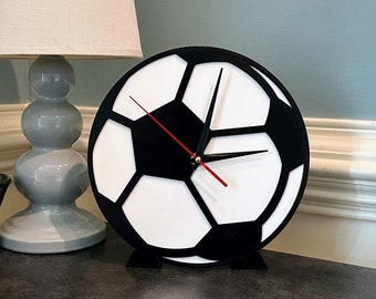 Customizable Soccer Ball Desk Clock, Futbal Clock