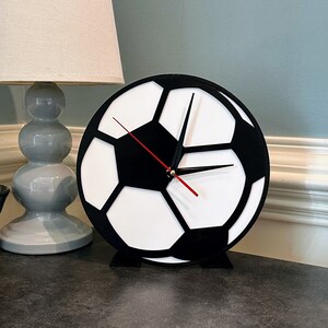 Customizable Soccer Ball Desk Clock, Futbal Clock