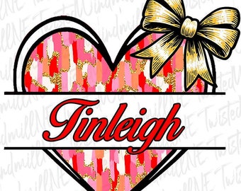Personalized kid name Valentines Png, custom Valentine Png, girls Valentines Png, Valentine kid name Png, Custom Shirt Png, Xoxo Png File