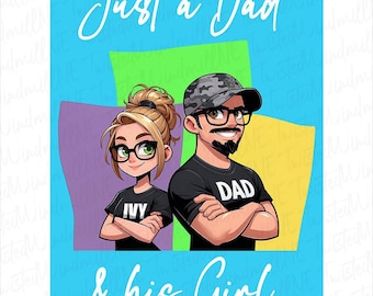 Custom Dad Shirt Portrait from Photo, Father's Day Shirt, Custom Photo Shirt for Dad, Father's Day Gift 2025, Girl Dad Shirt