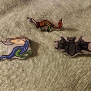 Medieval Creature Pin