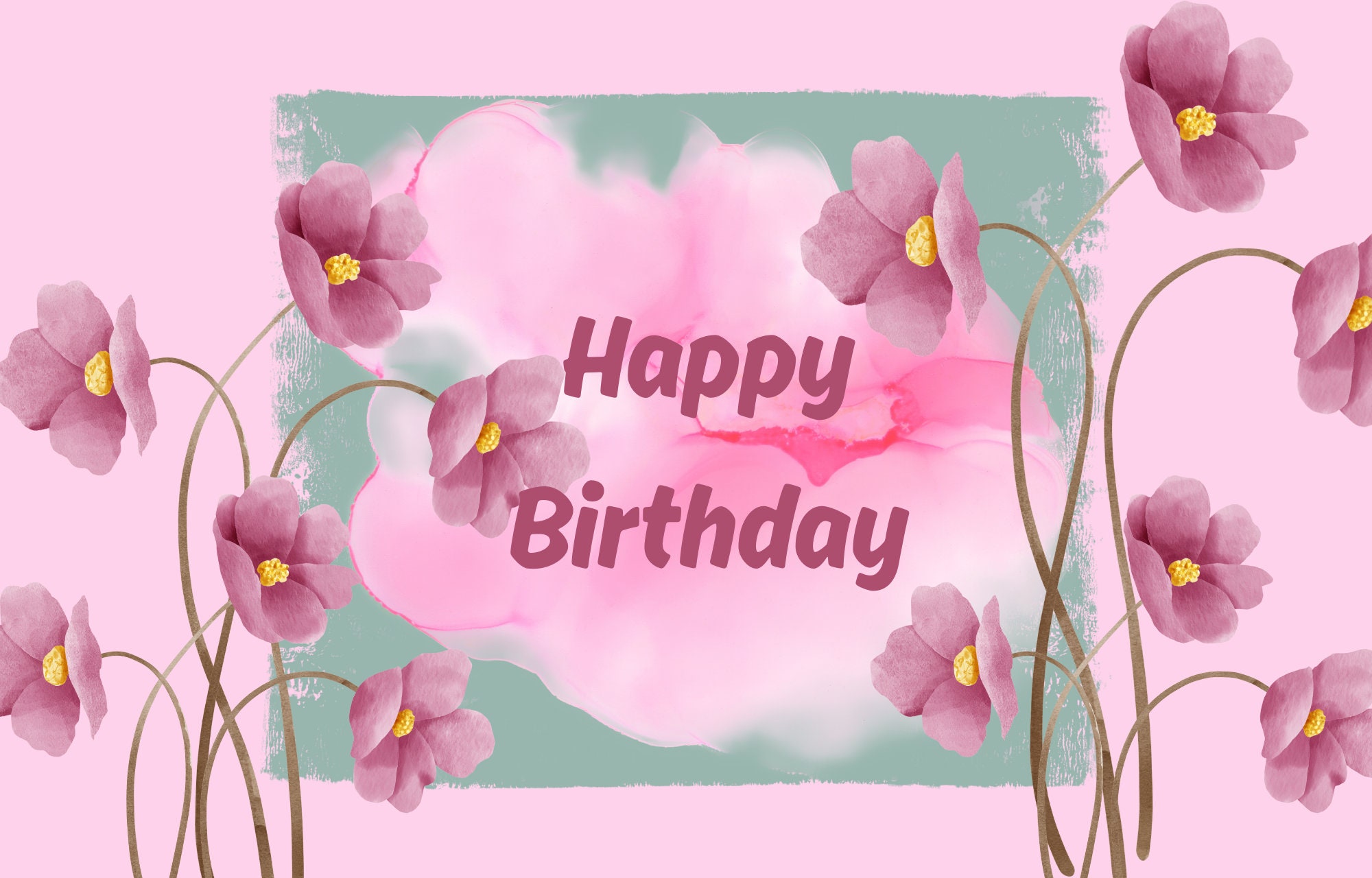 Printable Birthday Cards Etsy Printable Birthday Cards Etsy
