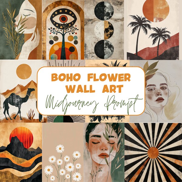 Wall Art Prompt Midjourney - Etsy