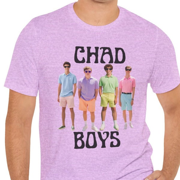 Chad Boys - Grad Gifts For Him - University Crewneck - Fraternity Gift - Garment Dyed Unisex Jersey Short Sleeve Tee