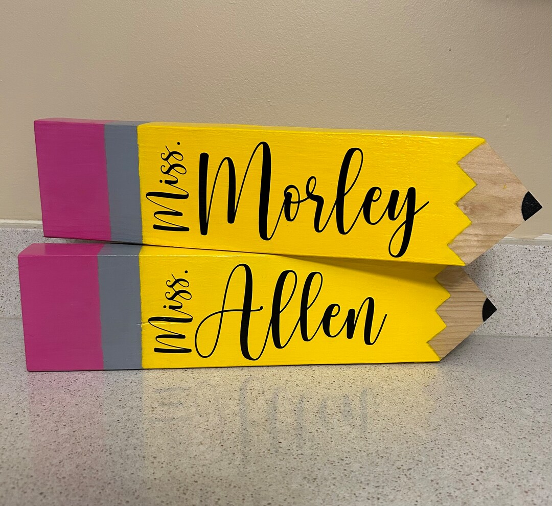 Personalized Teacher Pencil Gift, Custom End of Year Teacher Gift ...