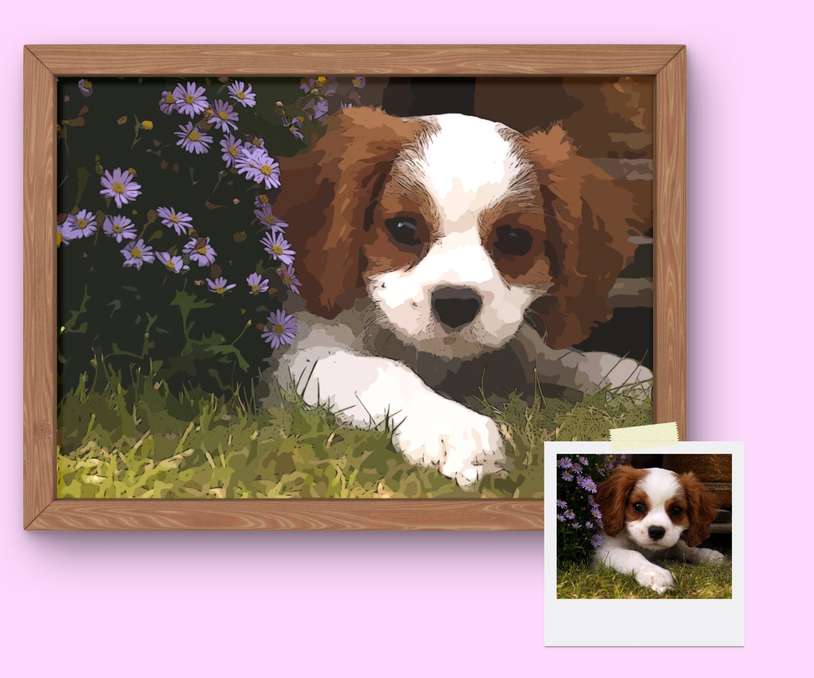 Diamond Painting Dog Reflection In The Water Cute Design Embroidery House  Decors