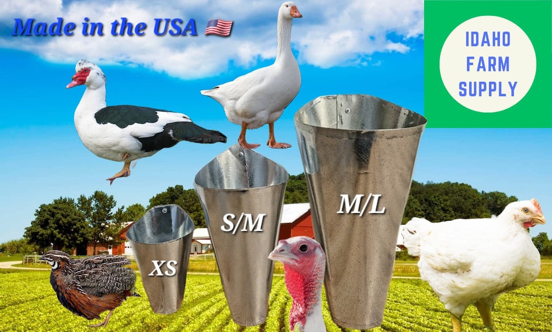NEW Poultry Restraining Kill Cones US Made Small Chickens Small Ducks
