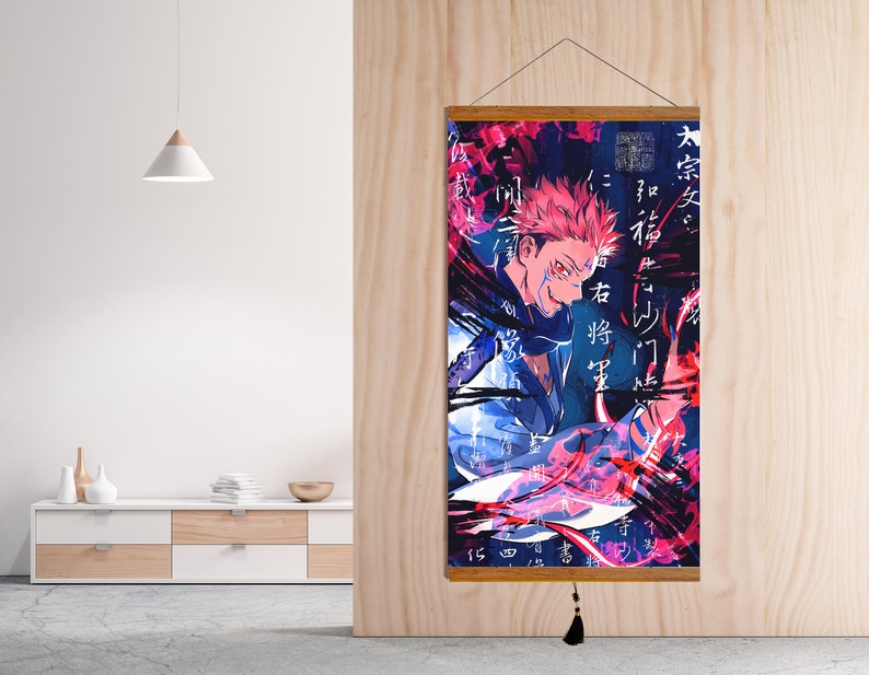 Anime Hanging Poster for Room Decor, Sukuna From Jujutsu Kaisen JJK