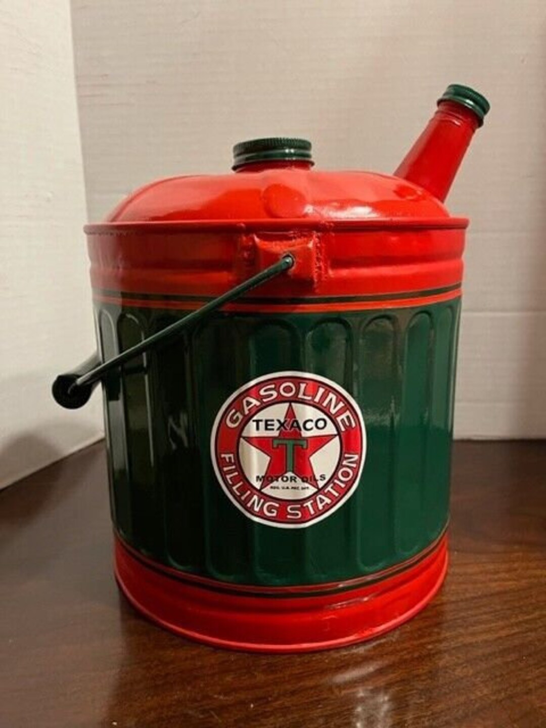 EXACO Vintage GAS Kerosene CAN Station Coal Oil 2 3 Gallon Motor Decal ...