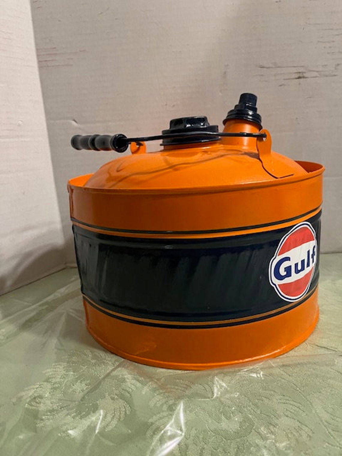 GULF Vintage GAS Kerosene CAN Station Coal Oil 2-3 Gallon Motor Decal 3 ...
