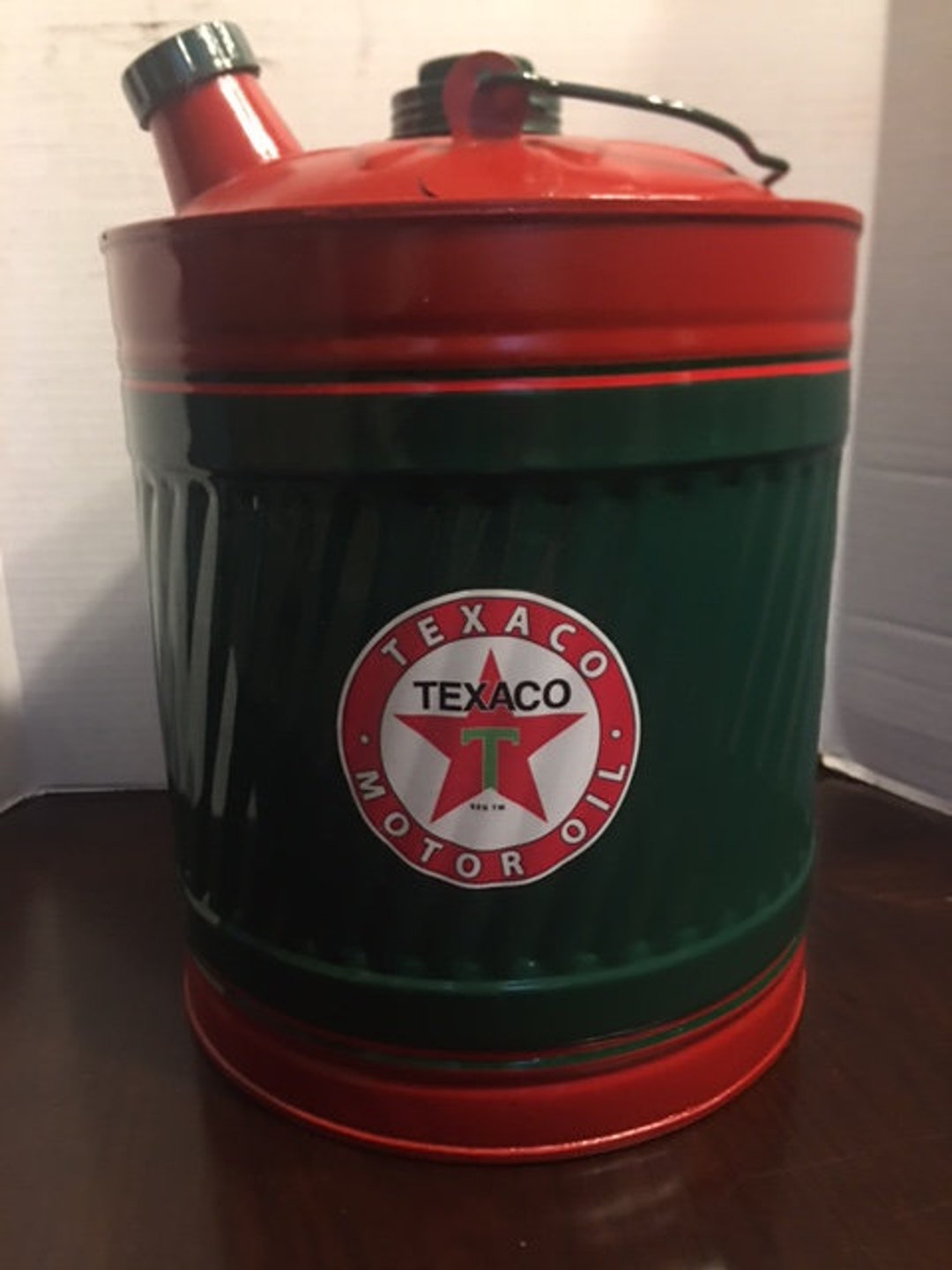 TEXACO Vintage GAS Kerosene CAN Station Coal Oil 5 Gallon Motor Decal ...