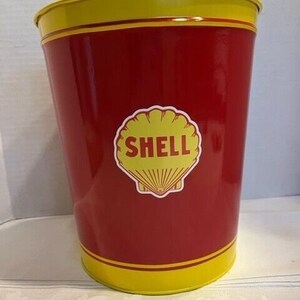 SHELL AUTO - OEL Ancient oil can made of sheet metal - 8 cm x 17 cm x 20  cm, Germany around 1920! - Catawiki