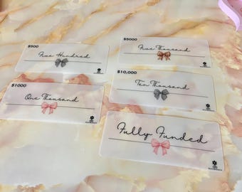 Matte Vellum Bow Place Holders