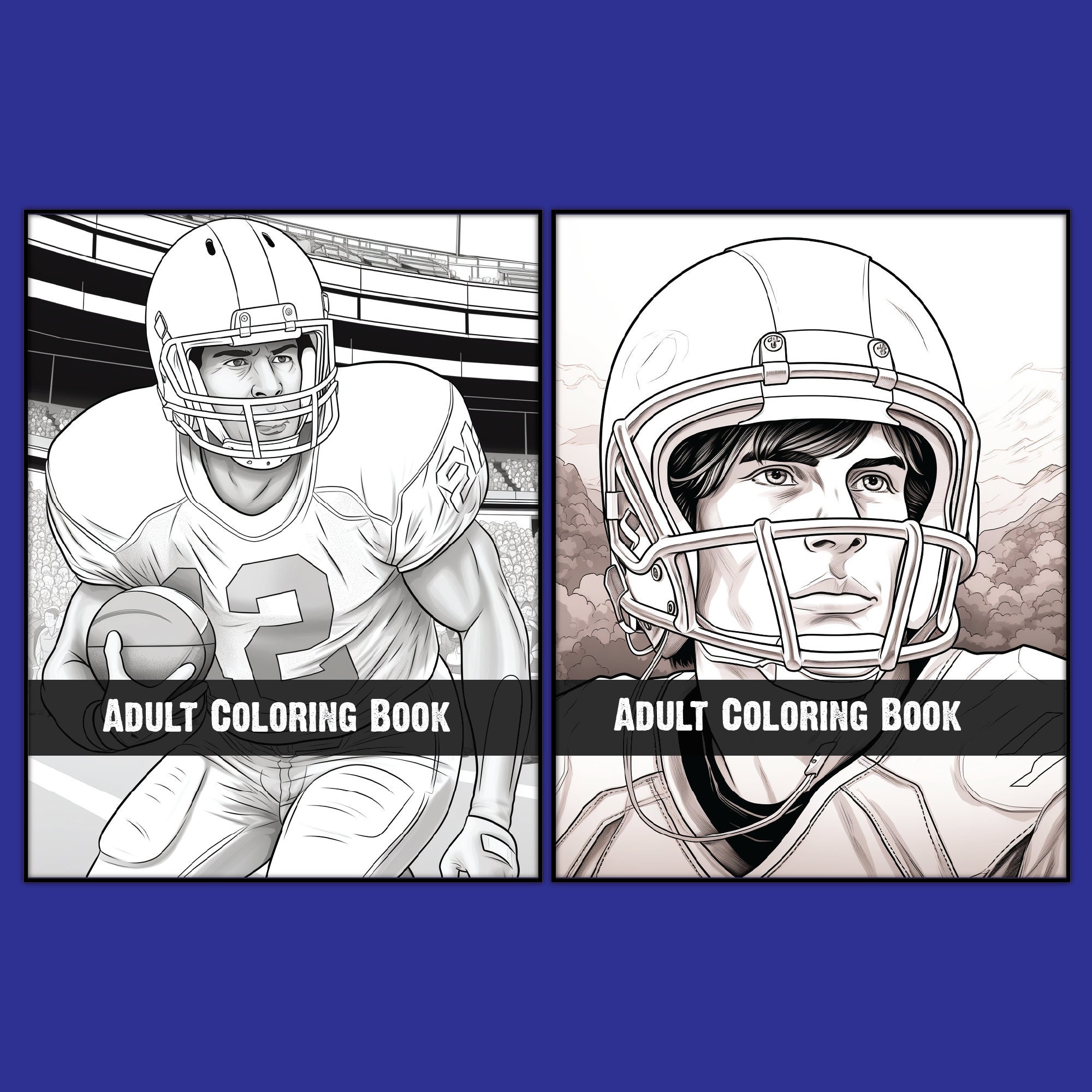 Touchdown Colors Coloring Book: American Football Adult Kids Teens