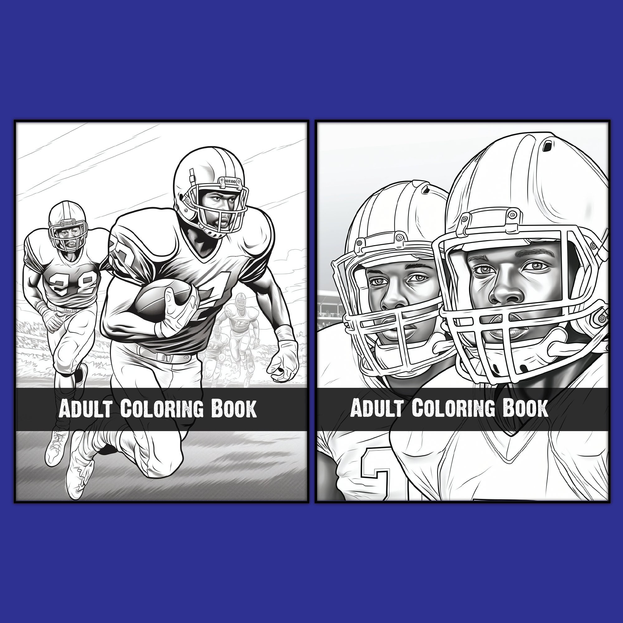 Touchdown Colors Coloring Book: American Football Adult Kids Teens