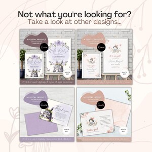 Greenery Editable Gender Neutral Forest Spirit Baby Shower Invitation, Digital Invite, Japanese Anime Printable Template, Instant Download image 11
