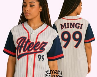 Maillot de baseball Ateez, mode concert Kpop