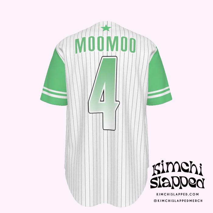 Mamamoo Hwasa Baseball Jersey, Kpop Fan Merch, Green and White