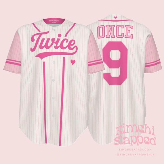 TWICE Kpop Jersey Shirt | ONCE 9 Baseball Style Top | Twice Kpop