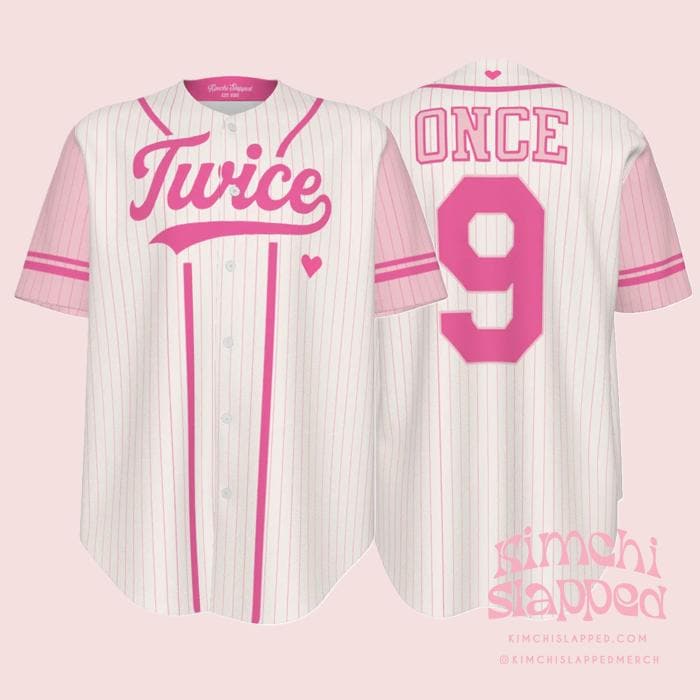 TWICE Kpop Jersey Shirt | ONCE 9 Baseball Style Top | Twice Kpop