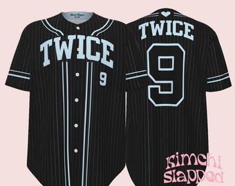 TWICE Kpop Jersey Shirt | ONCE 9 Baseball Style Top | Twice Kpop
