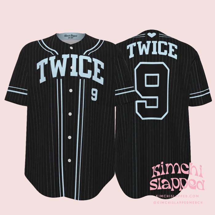 Team Twice ベースボールシャツ ネイビー Team Twice ベースボール