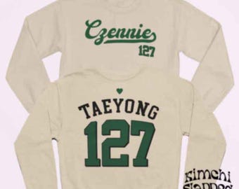 Sudadera de K-Pop de NCT, sudadera de cuello redondo de NCT, sudadera de jersey de NCT 127, suéter de NCT, sudadera de jersey de Kpop, sudadera de NCT 127, camiseta de jersey de NCT 127