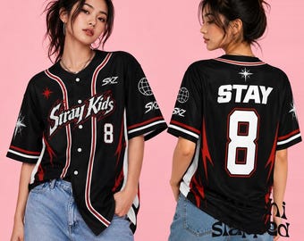 STRAY KIDS Shirt, Stray Kids Jersey, Kpop Shirt, Kpop Jersey, Stray Kids Kpop Jersey, Stray Kids, Stray Kids Fashion, Stray Kids Kpop Merch