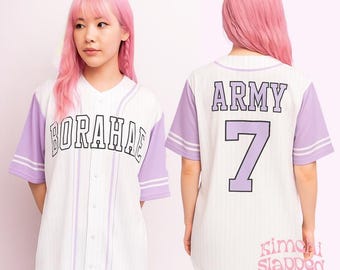 Borahae Shirt, Borahae Jersey, Kpop Shirt, Kpop Jersey, Borahae Kpop Jersey, Borahae Rapline, I Purple You, Kpop Jersey, Borahae Tour Shirt