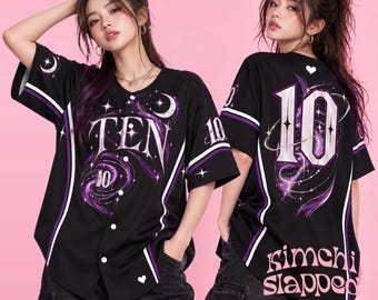 Ten Kpop Jersey, Ten Showcase World Tour Jersey, Kpop Jersey Ten, Kpop Concert Outfit, Ten Kpop Baseball Jersey, Ten Kpop Shirt